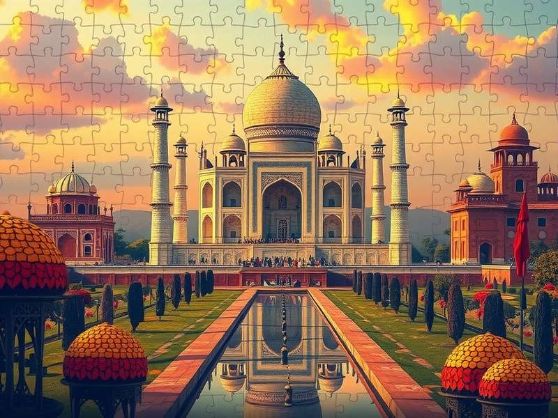 A family photo transformed into a beautiful jigsaw puzzle
