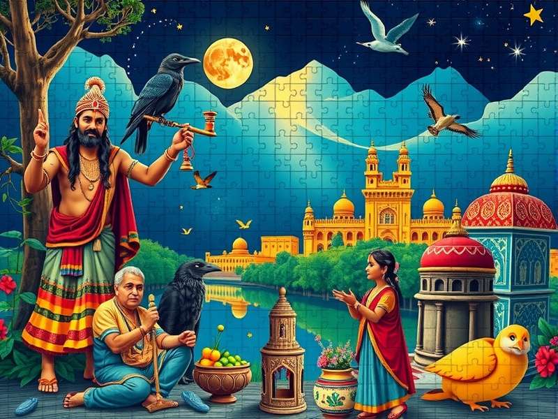 A stunning collage of completed Ravensburger 1000-piece jigsaw puzzles for adults