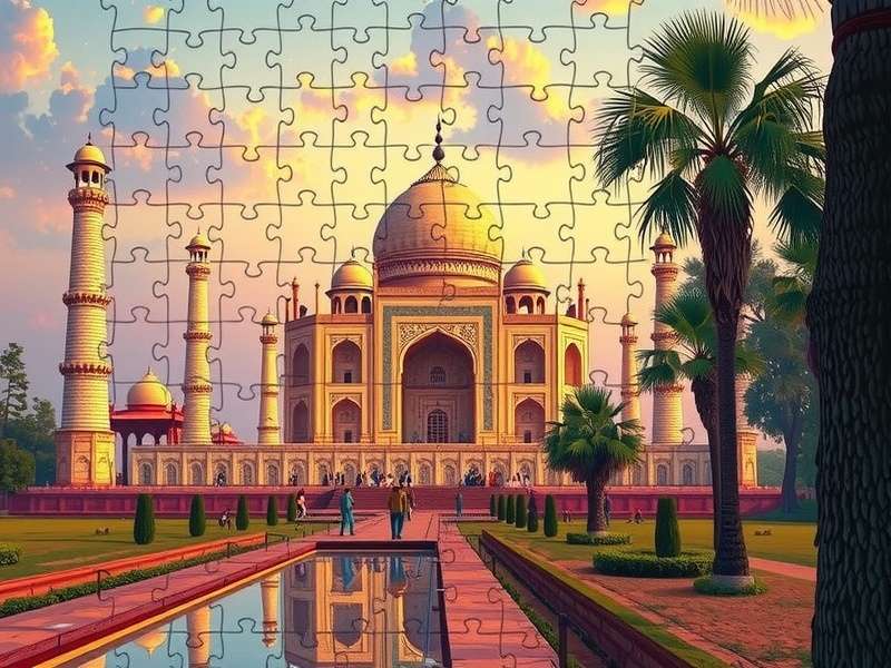 Taj Mahal at sunrise