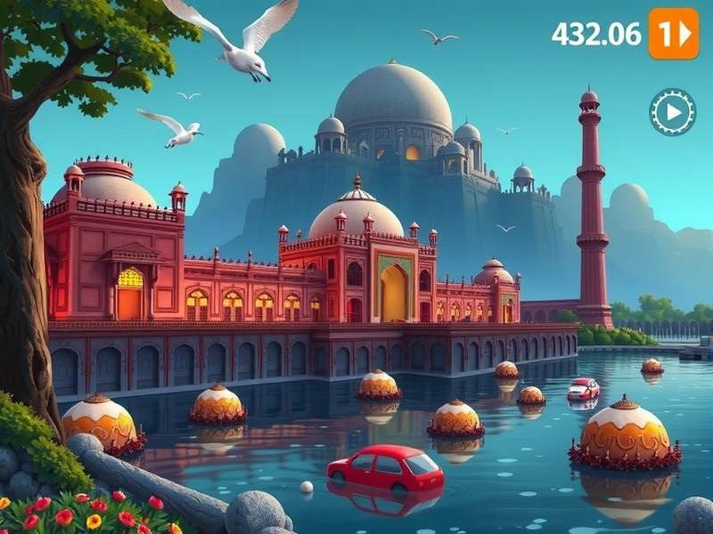 Sleek interface of the Jigsaw Puzzles for Adults App showing a half-completed scenic puzzle