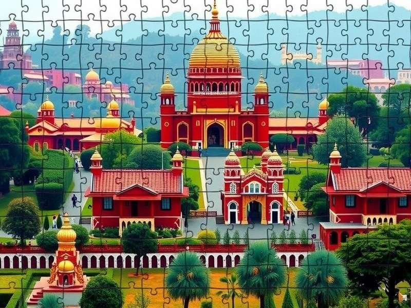 Close-up of a high-definition jigsaw puzzle showing intricate detail and vibrant colors