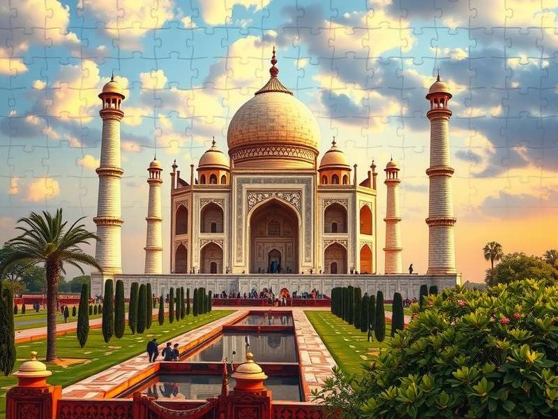 A colorful collection of online jigsaw puzzles on a tablet and desktop