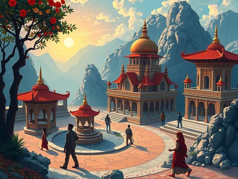 A person solving a colorful jigsaw puzzle on a digital tablet