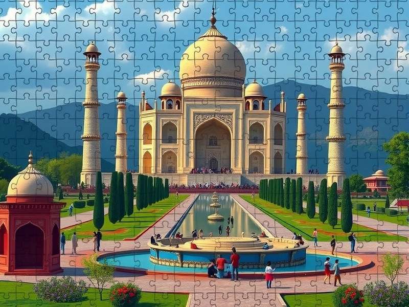 Collection of colorful 50-piece jigsaw puzzles showing various themes and difficulty levels