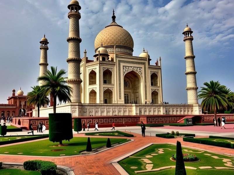 A vibrant digital jigsaw puzzle in progress on a tablet