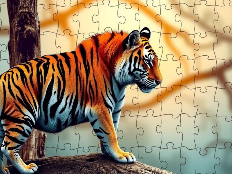 A collage of challenging animal jigsaw puzzles including a lion, peacock, and sea turtle