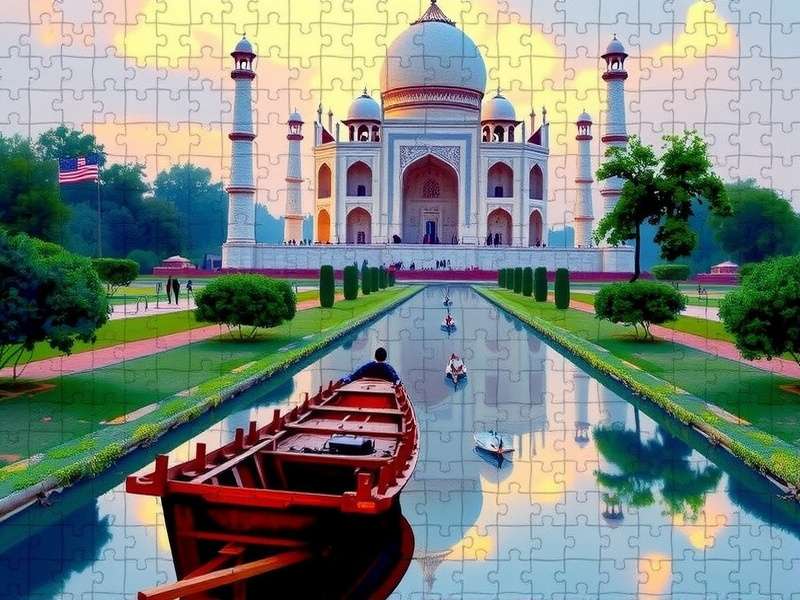 Colorful 1000 piece jigsaw puzzle partially completed