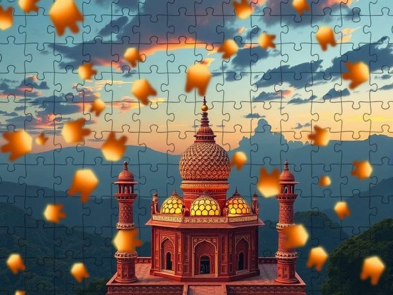 Step-by-step process of creating a custom jigsaw puzzle from a photograph