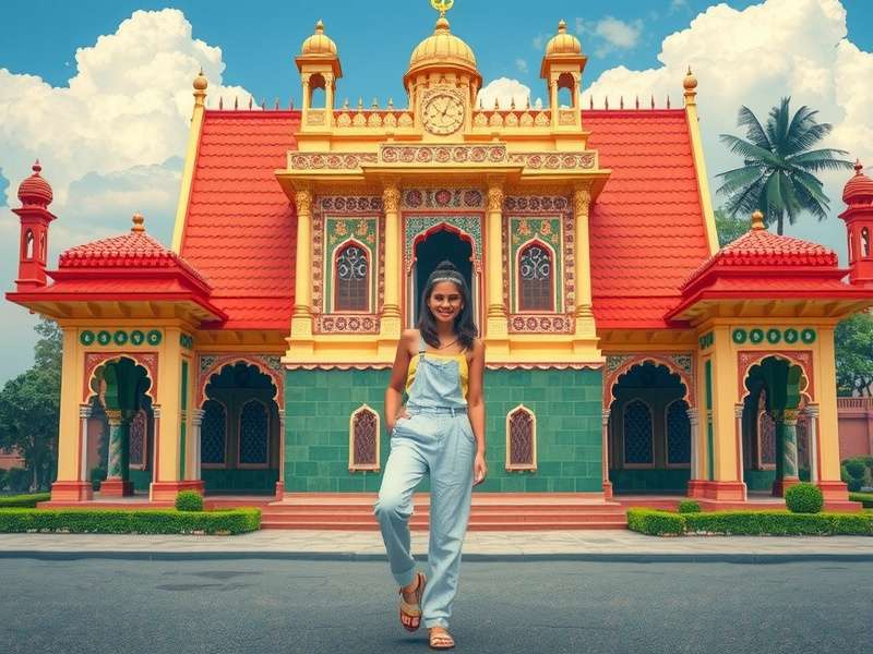 Modern interface of a free online jigsaw puzzle game showing various tools and a beautiful landscape puzzle in progress