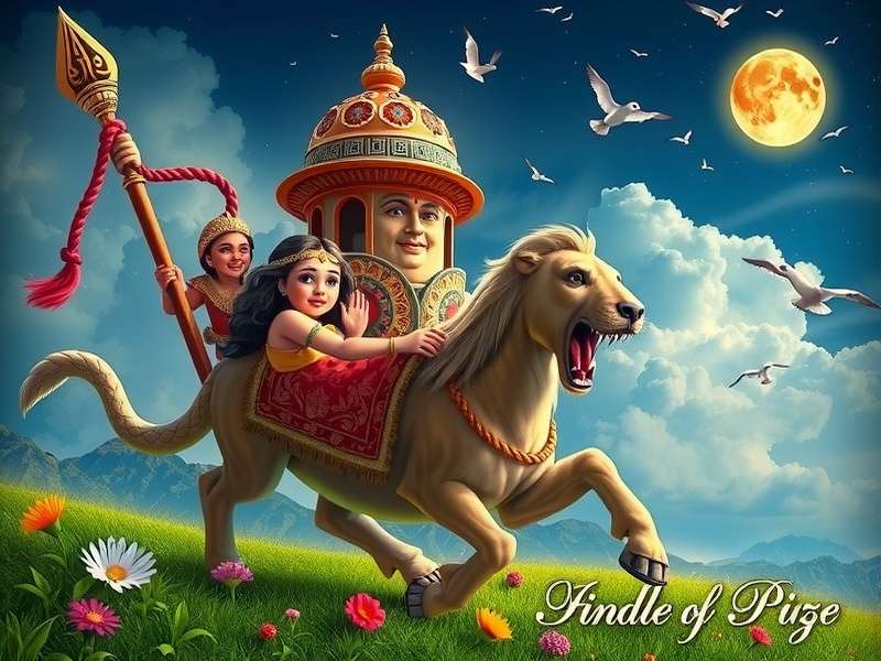 Person playing jigsaw puzzle game on Kindle Fire tablet