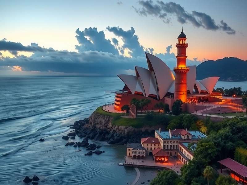 Collage of various custom jigsaw puzzles made from Australian photos including beaches, wildlife and cityscapes