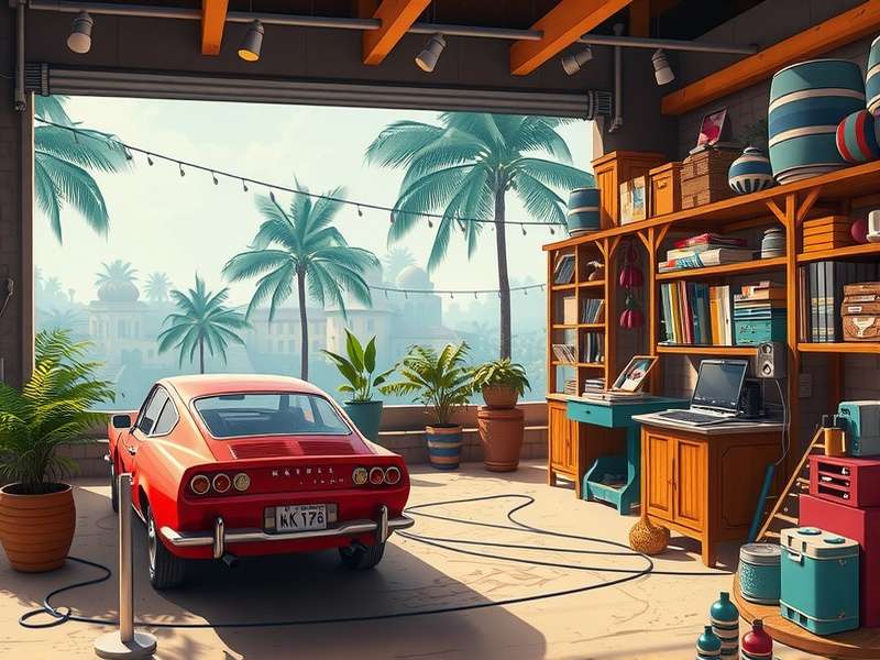 Puzzle Garage interface showcasing various jigsaw puzzles