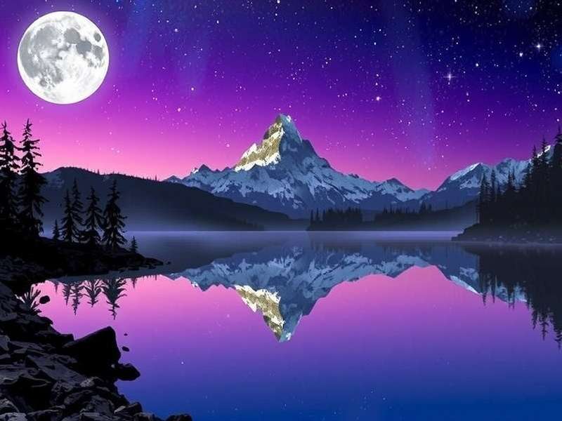 A person solving a vibrant digital jigsaw puzzle on a tablet