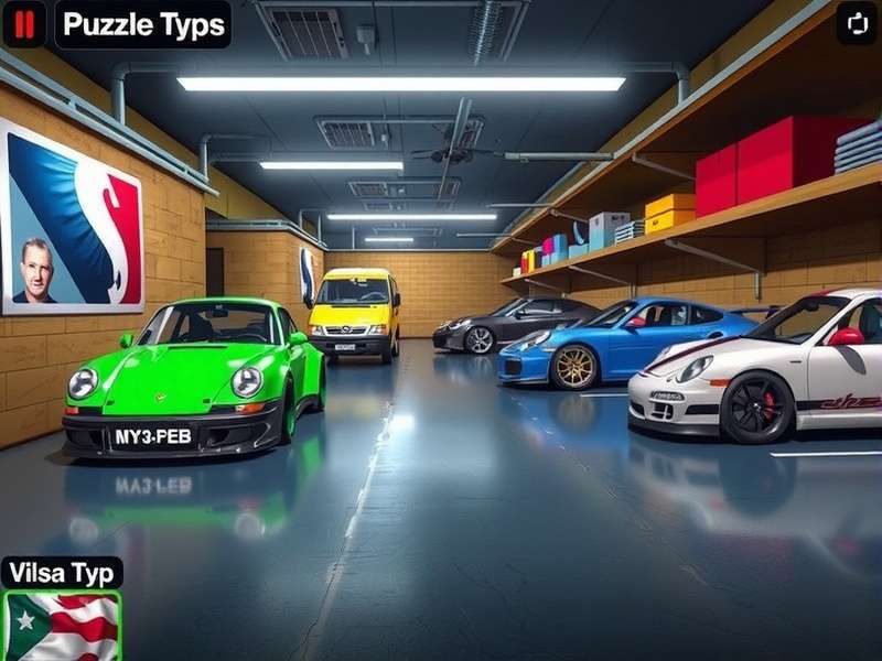 A vibrant collection of jigsaw puzzles spread out on a wooden table