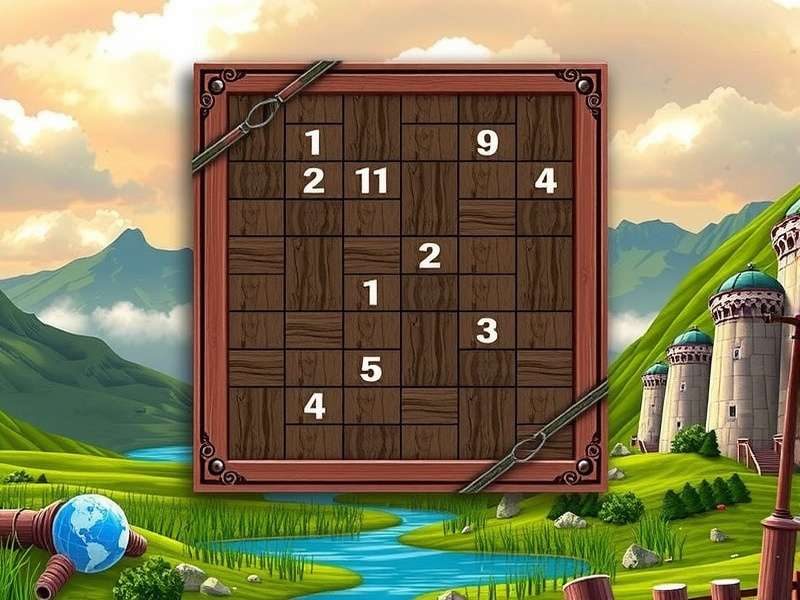 Colorful jigsaw puzzle pieces spread out on a table