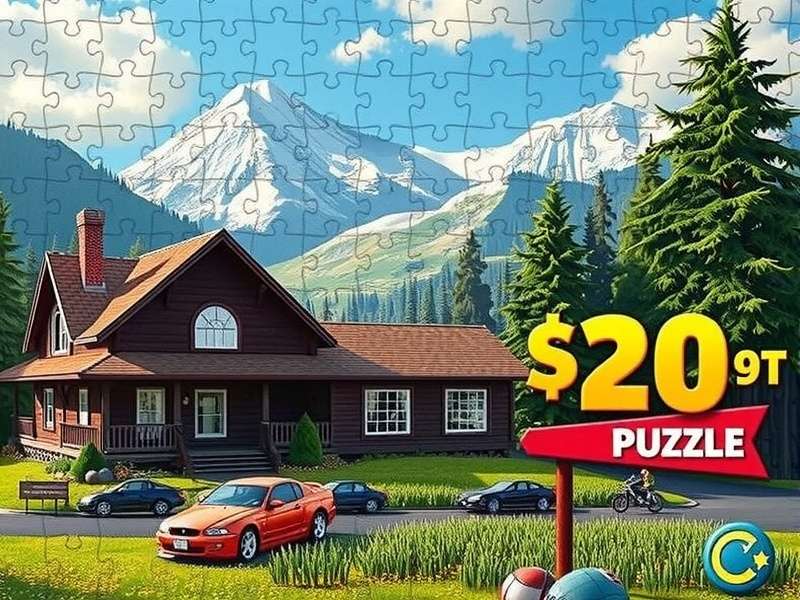 Hands sorting jigsaw puzzle pieces on a wooden table