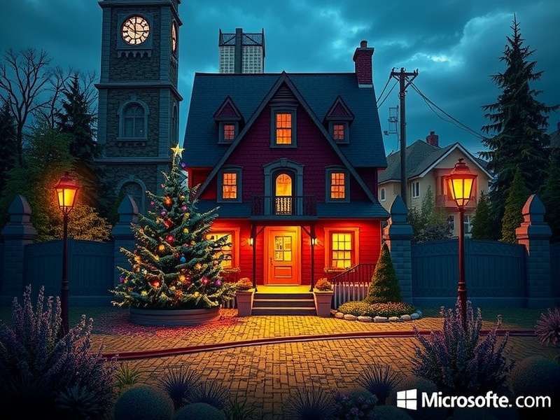 Microsoft Jigsaw Puzzles game interface showing beautiful landscape puzzle