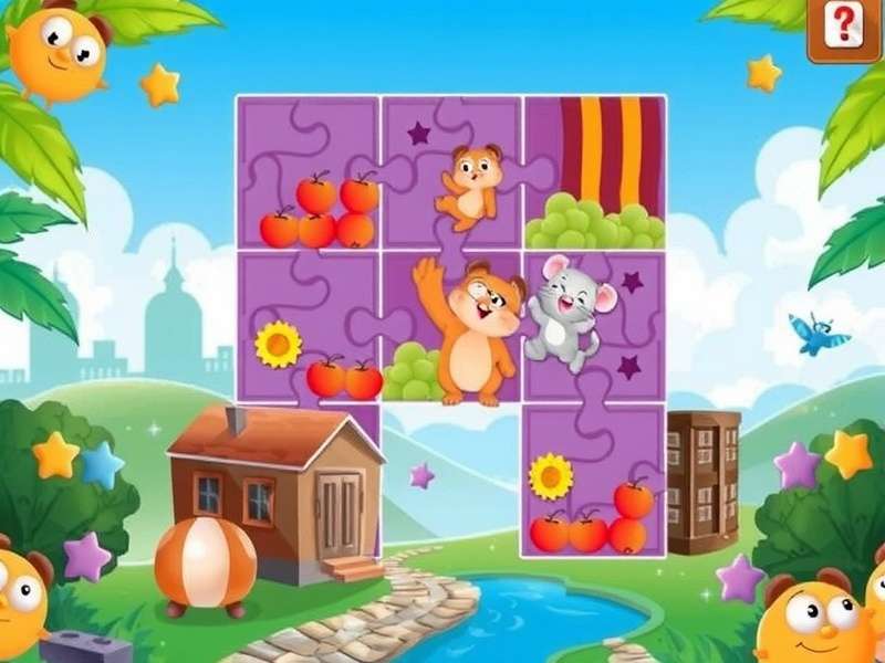 Collection of vibrant online jigsaw puzzles on different devices