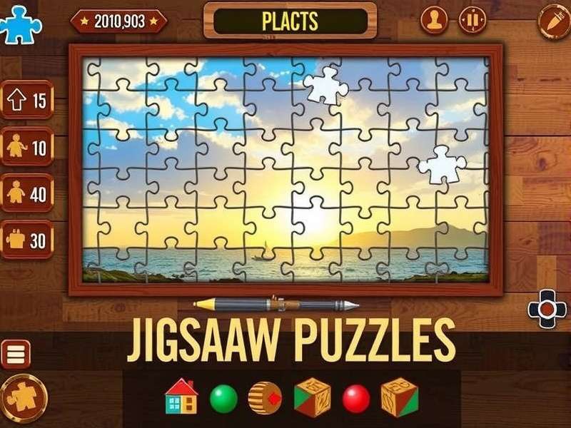 Recent Jigsaw Puzzles Collection - Colorful puzzle pieces arranged in pattern