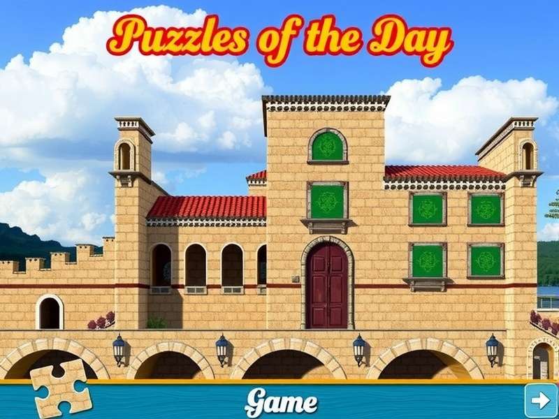 Colorful jigsaw puzzle pieces scattered on a wooden table