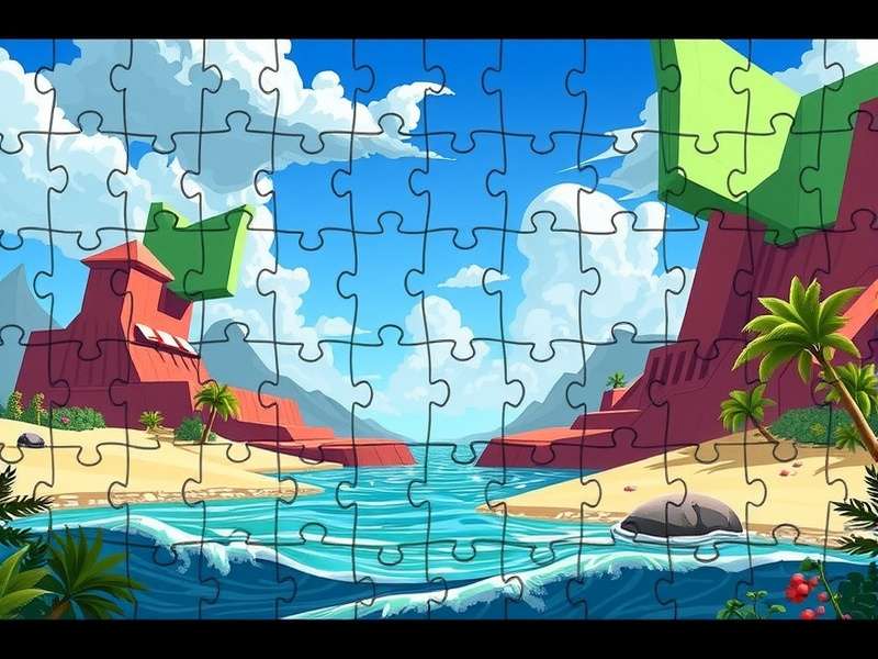 A vibrant, challenging puzzle depicting a cosmic nebula