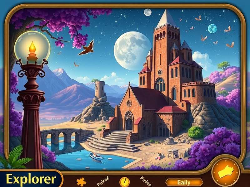 A vibrant collage of various Explorer Jigsaw Puzzles featuring world maps, ancient ruins, and natural wonders