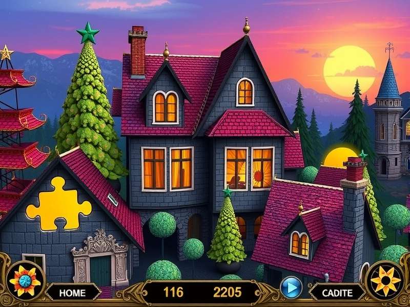 Colorful digital jigsaw puzzle being solved on tablet