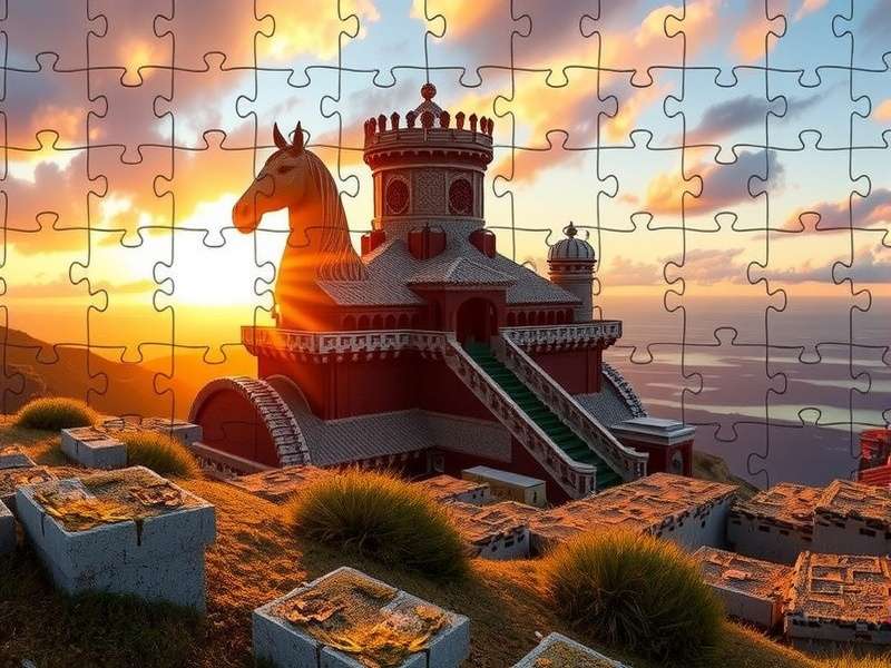 Jigsaw Puzzles — digital puzzle pieces coming together