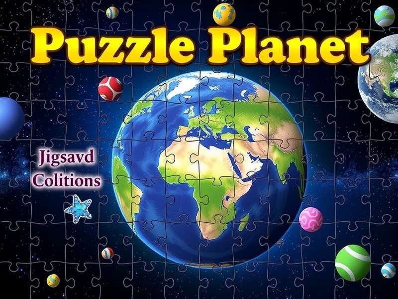 Puzzle Planet Jigsaw Puzzles – a vibrant collection of interconnected puzzle pieces forming a planetary design