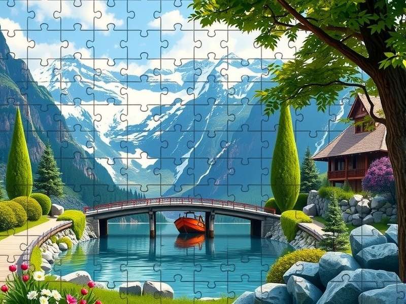 Jigsaw Puzzles Free Online Play — colourful jigsaw pieces coming together on a digital screen with India map backdrop