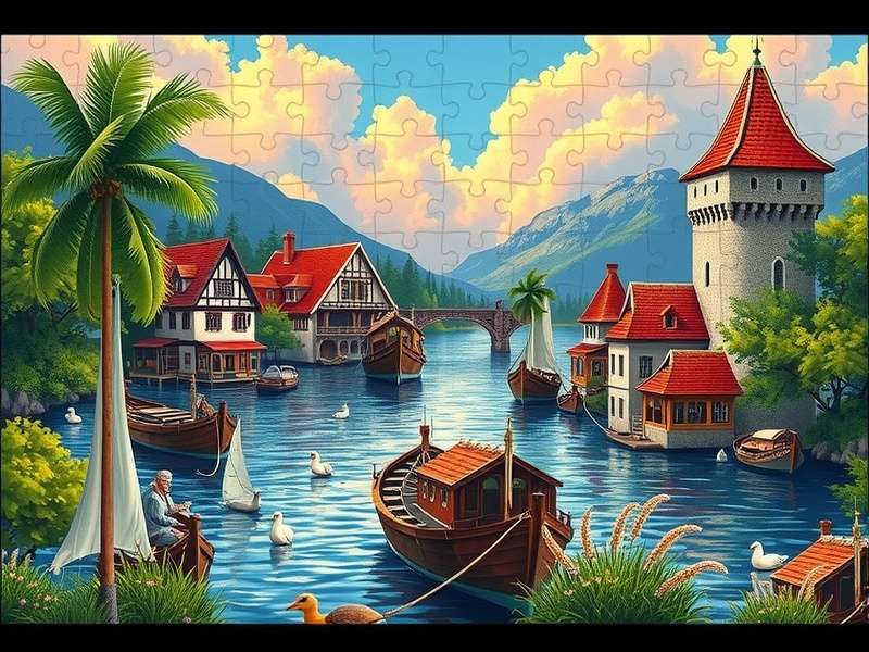 Jigsaw Puzzles Free Online Uk – British puzzle enthusiasts solving a colourful jigsaw together
