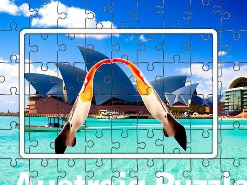 A beautiful custom jigsaw puzzle made from a personal photo in Australia