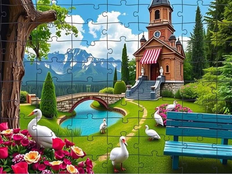A beautifully crafted custom jigsaw puzzle made from a family photo, laid out on a wooden table in an Indian home