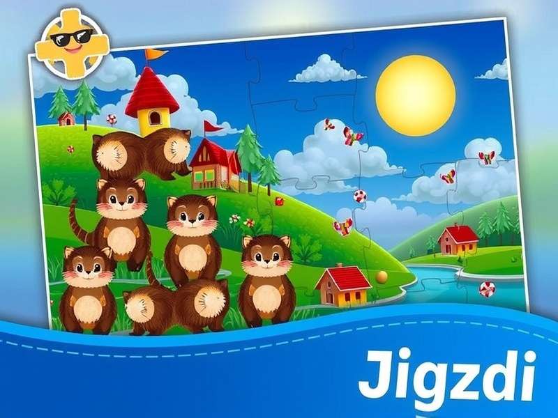 Jigidi Free Jigsaw Puzzles collage of beautiful puzzle pieces and completed artworks