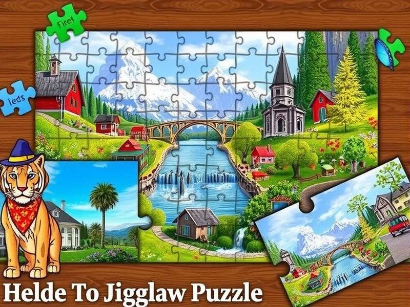 Indian adults enjoying jigsaw puzzles free online — a group of friends solving a colourful puzzle together in a cozy living room setting.