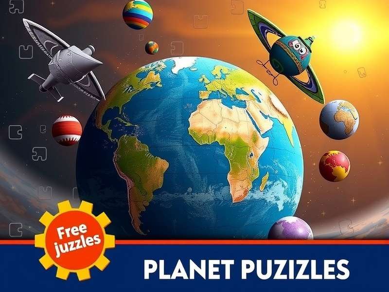 Planet Jigsaw Puzzles Free Online — vibrant jigsaw pieces forming a globe, representing the global puzzle community in India.